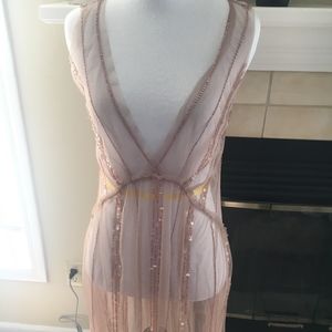 Sheer beaded dress